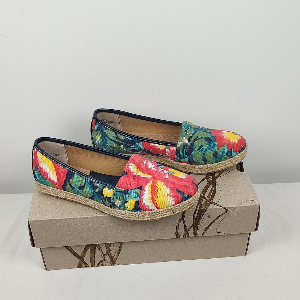 🔥HP🔥 Born Concept BOC Franki Hawaiian Print Espadrilles Shoes Women’s 6 NWB! - Picture 3 of 11